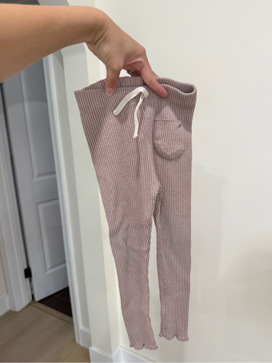 Zara Other - Zara Ribbed Knit Leggings in Dusty Pink 3-4